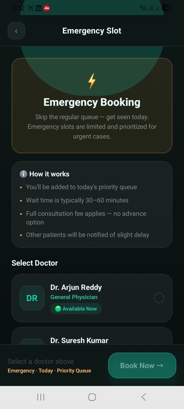 QEase patient app screen 12